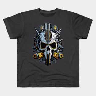 Mecha Skull S01 D21 Kids T-Shirt